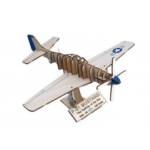 Wooden Model Fighter - 1/48 North American P-51 Mustang