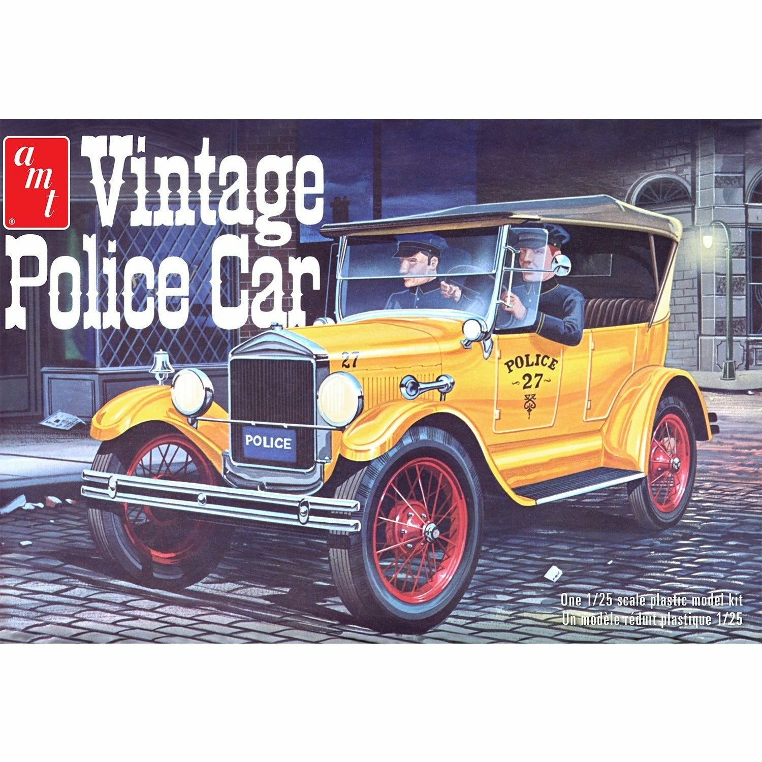 1927 Ford Vintage Police Car 1/25 Model Car Kit #1182 by AMT