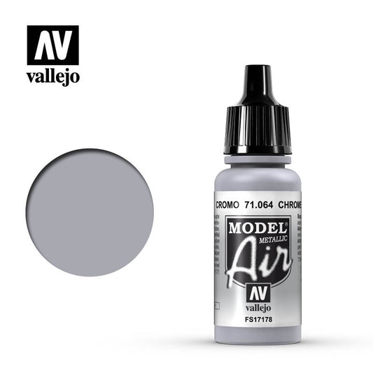 Vallejo Model Air 71.064 Chrome (Metallic) 17mL