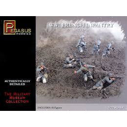 WWI French Infantry 1/72 Figure Kit by Pegasus Hobbies