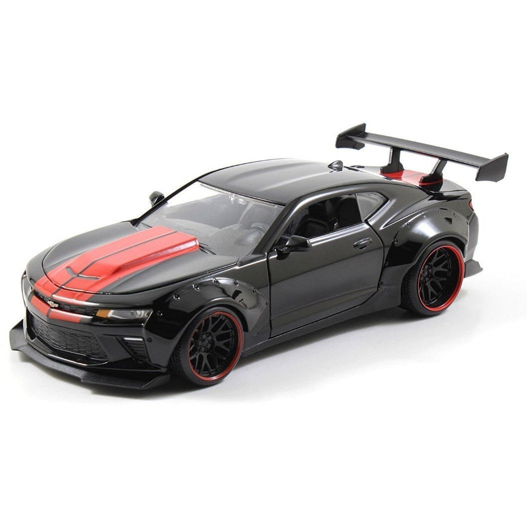 1/24 "Big Time Muscle" 2016 Chevy Camaro SS Wide Body With GT Wing - Gloss Black