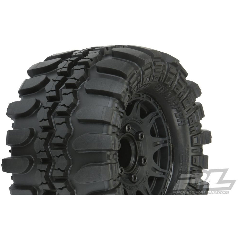 PRO10110-10 Pro-Line Interco TSL SX Super Swamper 2.8" All Terrain Tires Mounted on Raid Black 6x30 Removable Hex Wheels (2) for Stampede/Rustler 2wd & 4wd Front and Rear