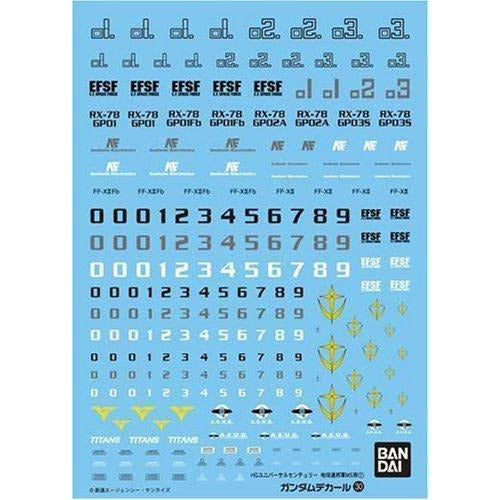 Gundam Decal 30 - Earth Federation Space Force (2)
