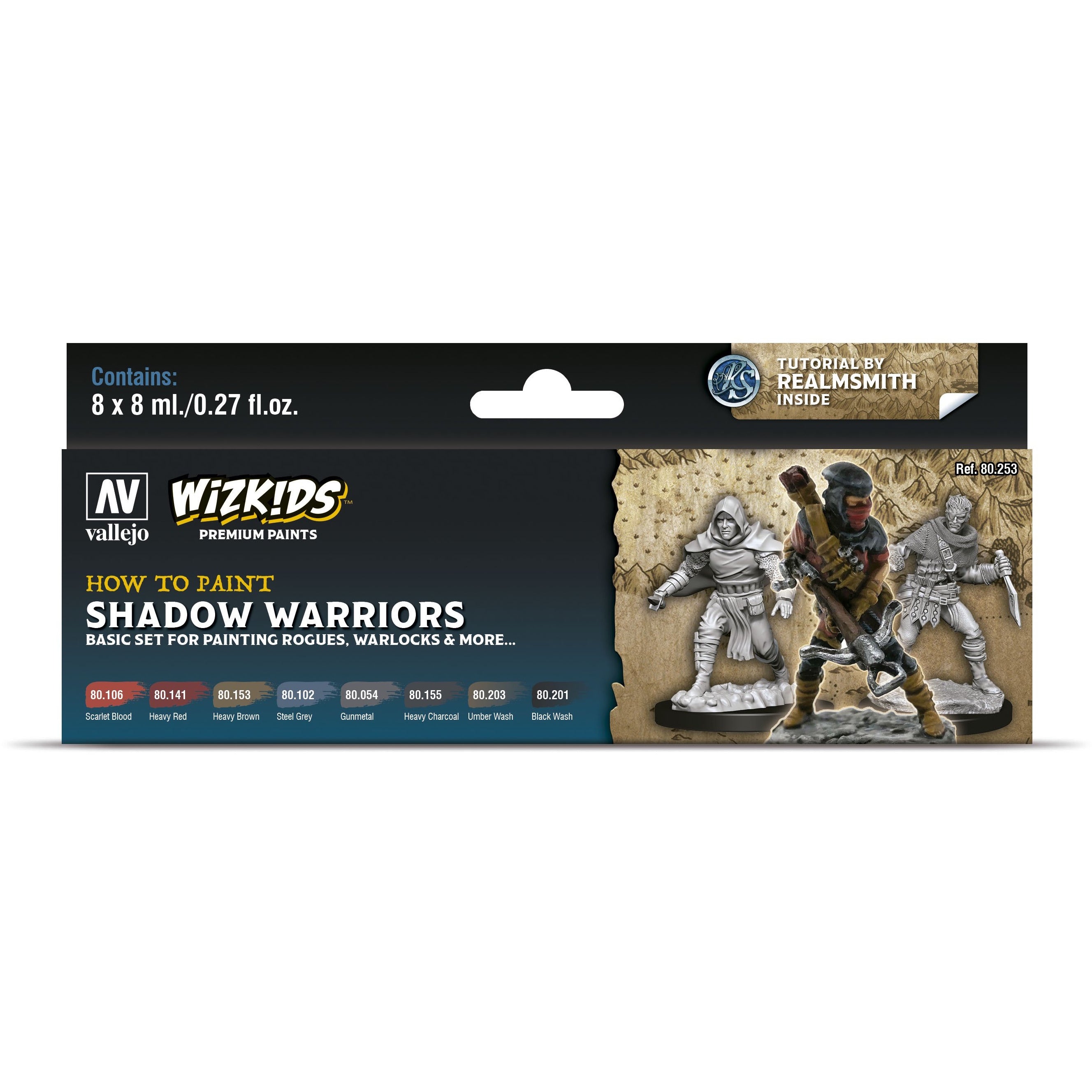 VAL80253 WIZKIDS Premium Paint Set Shadow Warriors