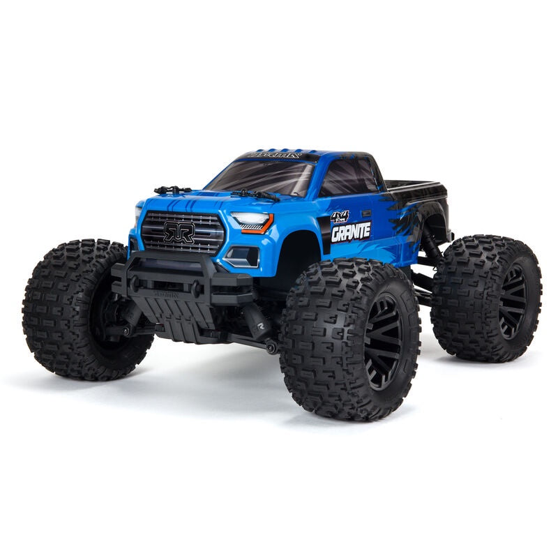 Arrma 1/10 4WD Monster Truck RTR Brushed Granite V3 Mega 550 - Blue ARA4202V3T1