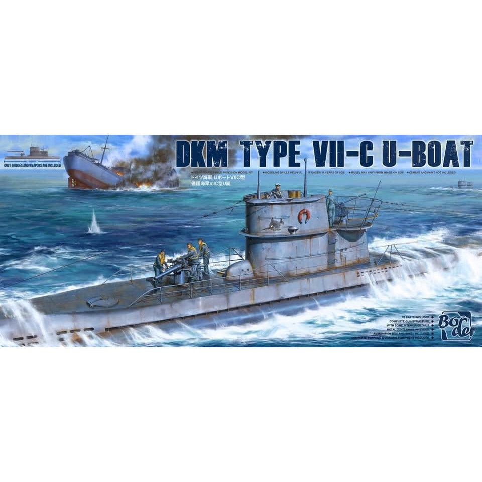 DKM Type VII-C U-boat Upper Deck 1/35 Model Ship Kit #BS-001 by Border Models