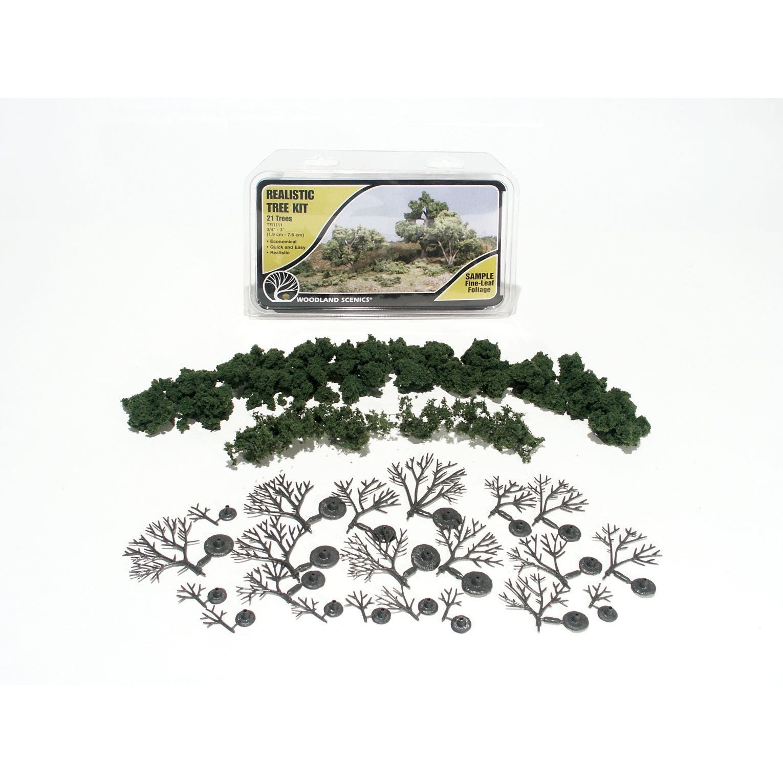 Woodland Scenics Realistic Tree Kit - Deciduous Trees (21pk) WOO111