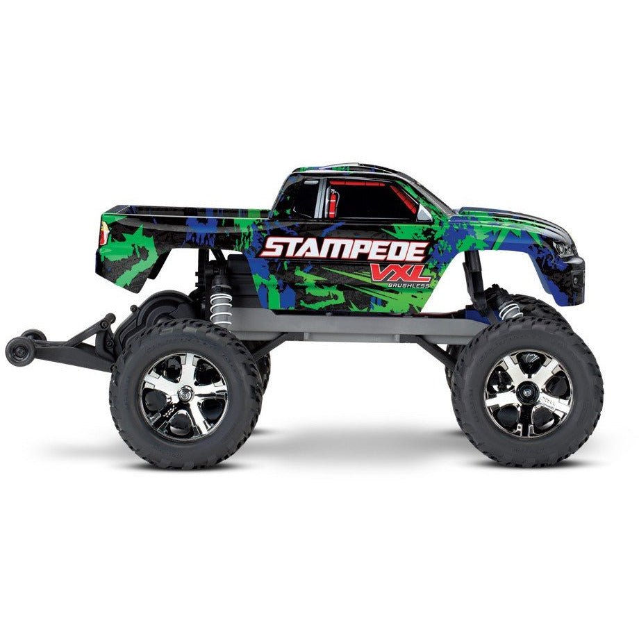 Traxxas 1/10 2WD Monster Truck RTR Brushless Stampede VXL - Green TRA36076-4GREEN
