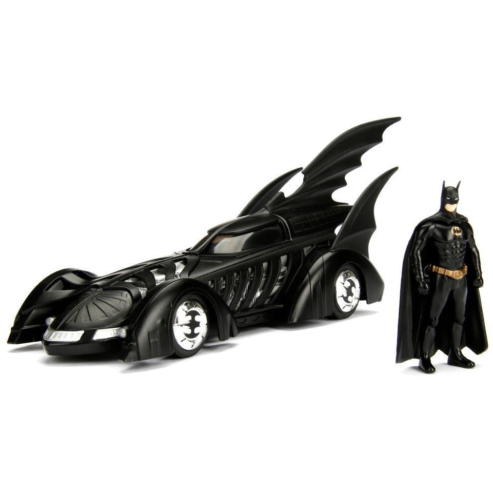 Jada Batman Forever Batmobile w/ Batman Figure - 1995 1/24 #98036