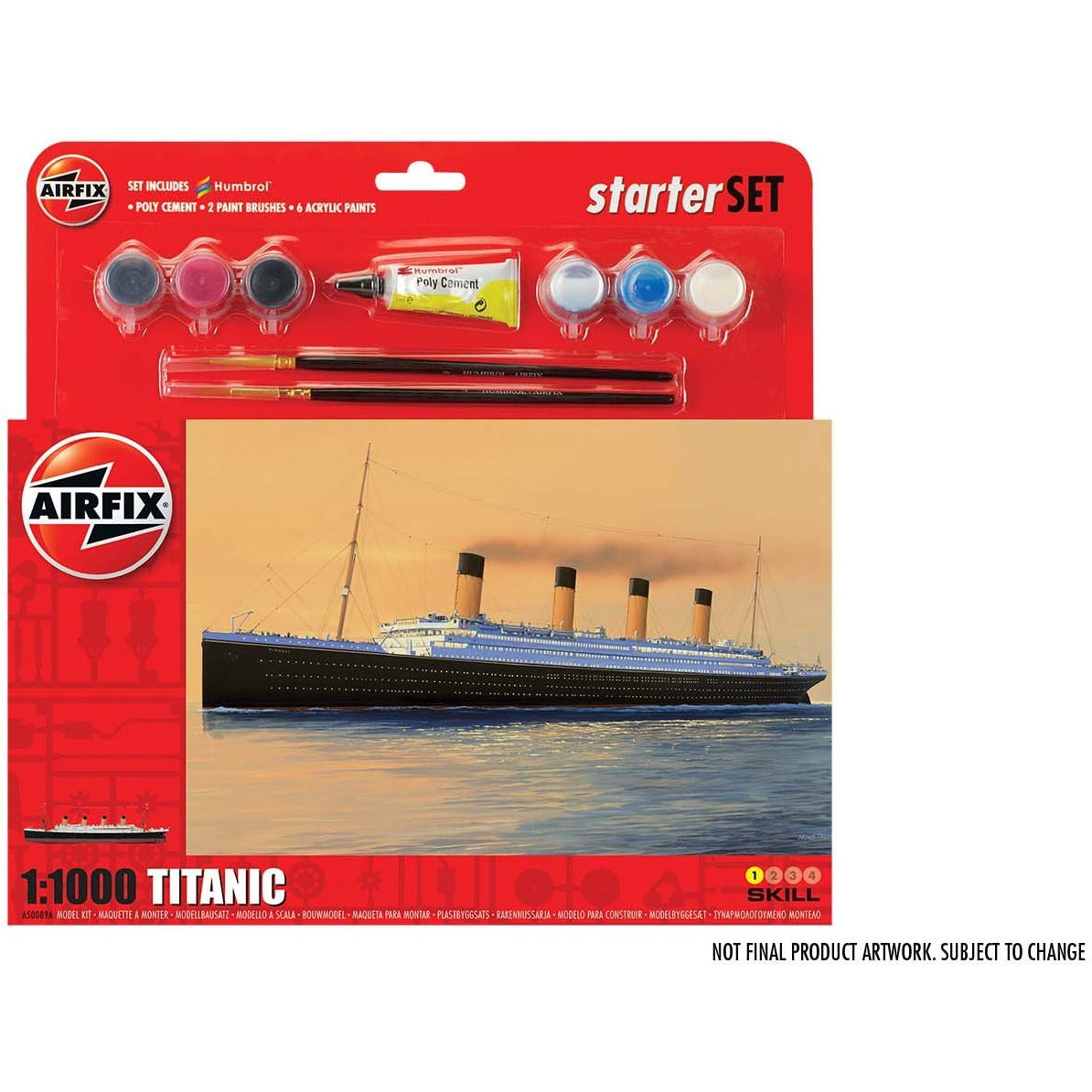 RMS Titanic Starter Set 1/1000 Model Ship Kit #55314 by Airfix