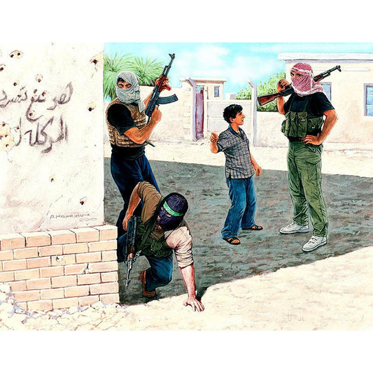 Insurgents w/Guns Iraq Set 2 1/35 by Master Box