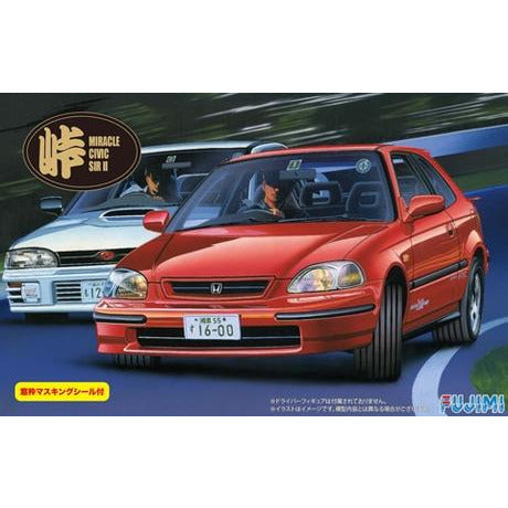 Miracle Civic SIRII w/Window Frame Masking 1/24 #046037 by Fujimi