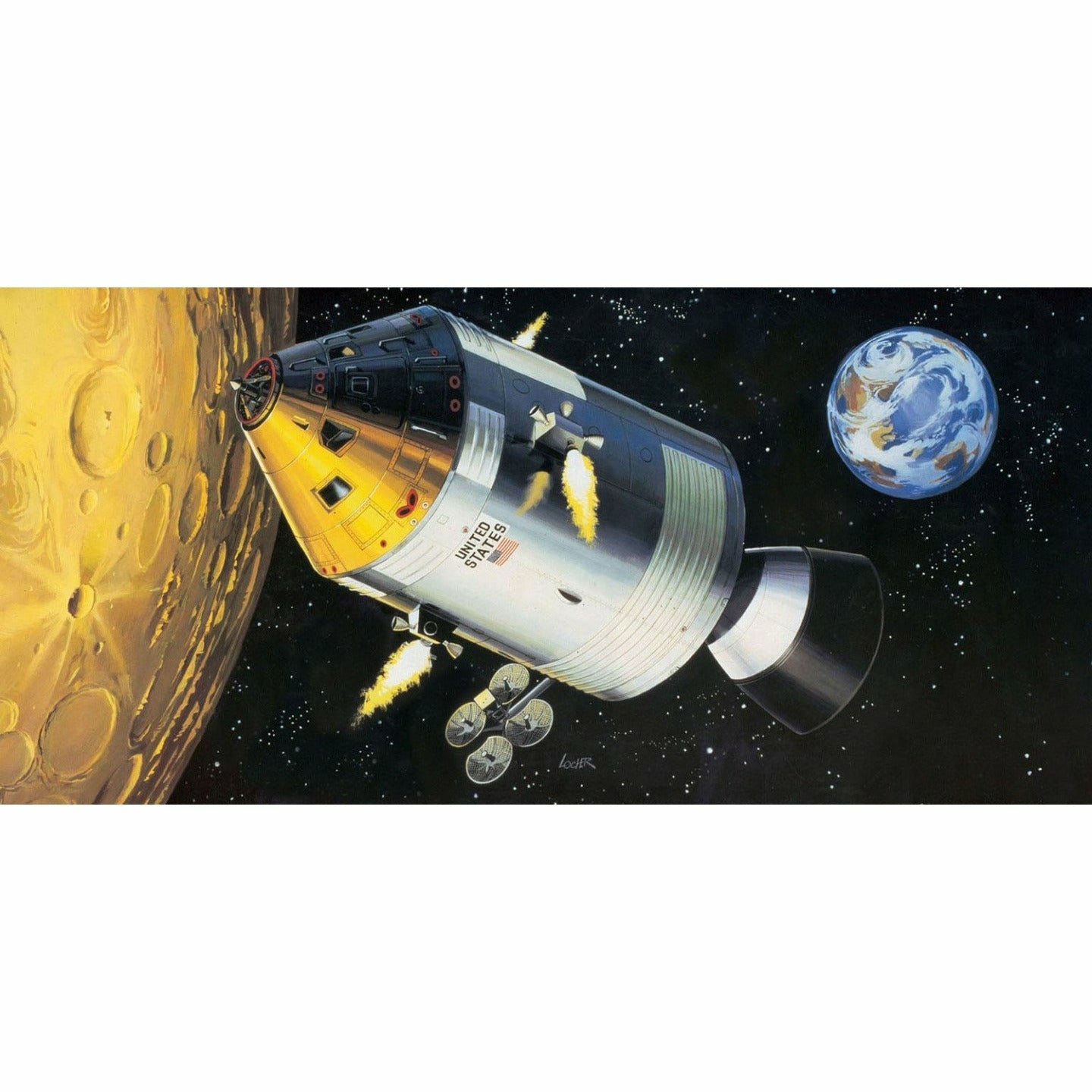 Apollo 11 Spacecraft with Interior Gift Set 1/32 by Revell