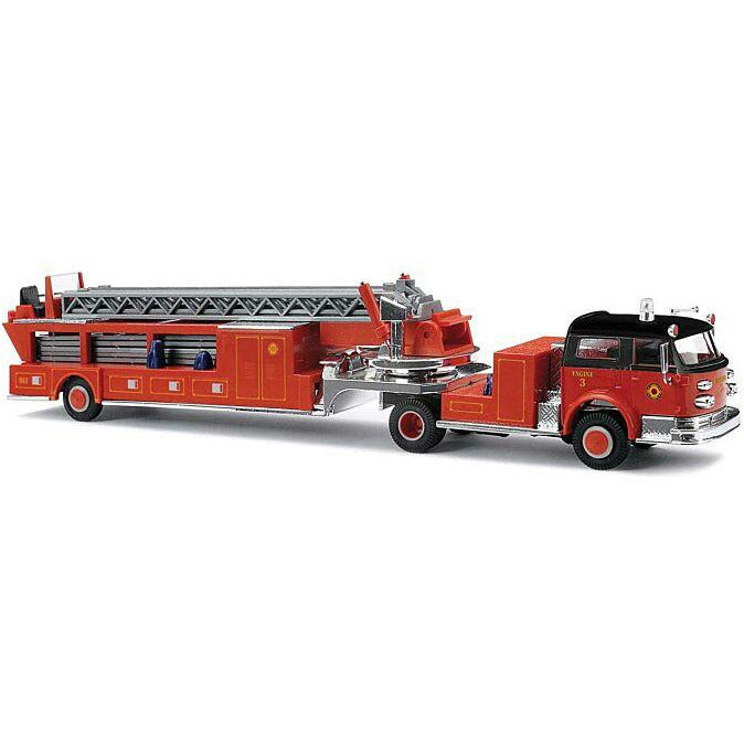 1968 American-LaFrance Fire Hook and Ladder Truck with Closed Cab - Assembled Fire Department [HO]