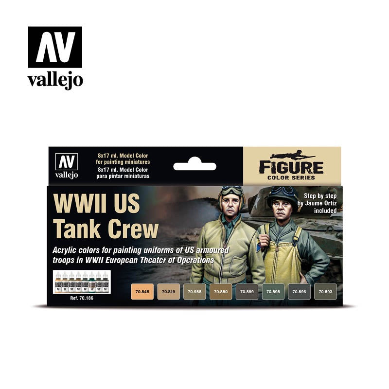 VAL70186 WW II US Tank Crew Paint Set