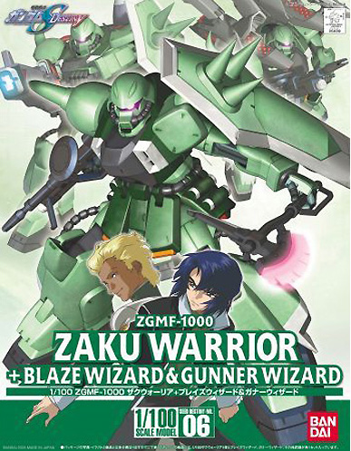 HG 1/100 #06 Zaku Warrior + Blaze Wizard & Gunner Wizard #5066153 by Bandai