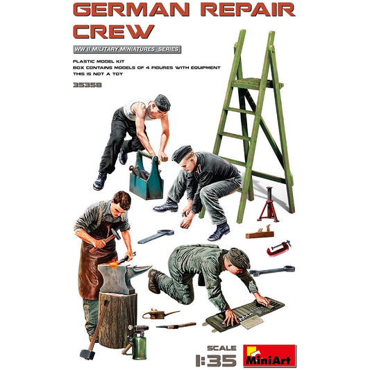 German Repair Crew #35358 1/35 Figure Kit by MiniArt