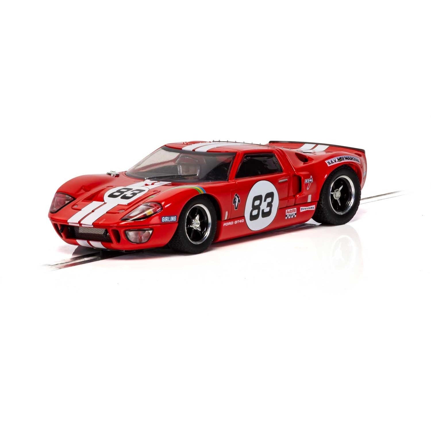Ford GT40 Red No. 83 Scalextric Slot Car