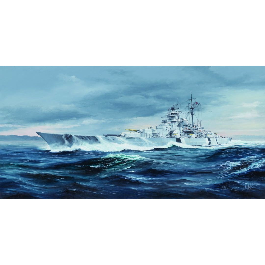 German Bismarck Battleship 1/350 Model Ship Kit #5358 by Trumpeter