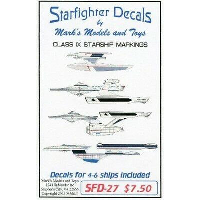 Star Trek Class IX Starships decals for 4-6 ships