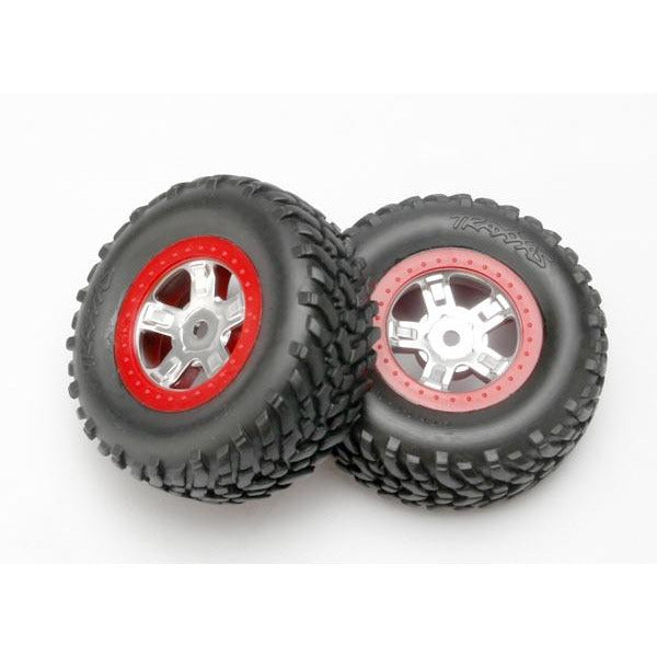 LaTrax Tires & Wheels (2): SCT Pre-Mounted - Assorted