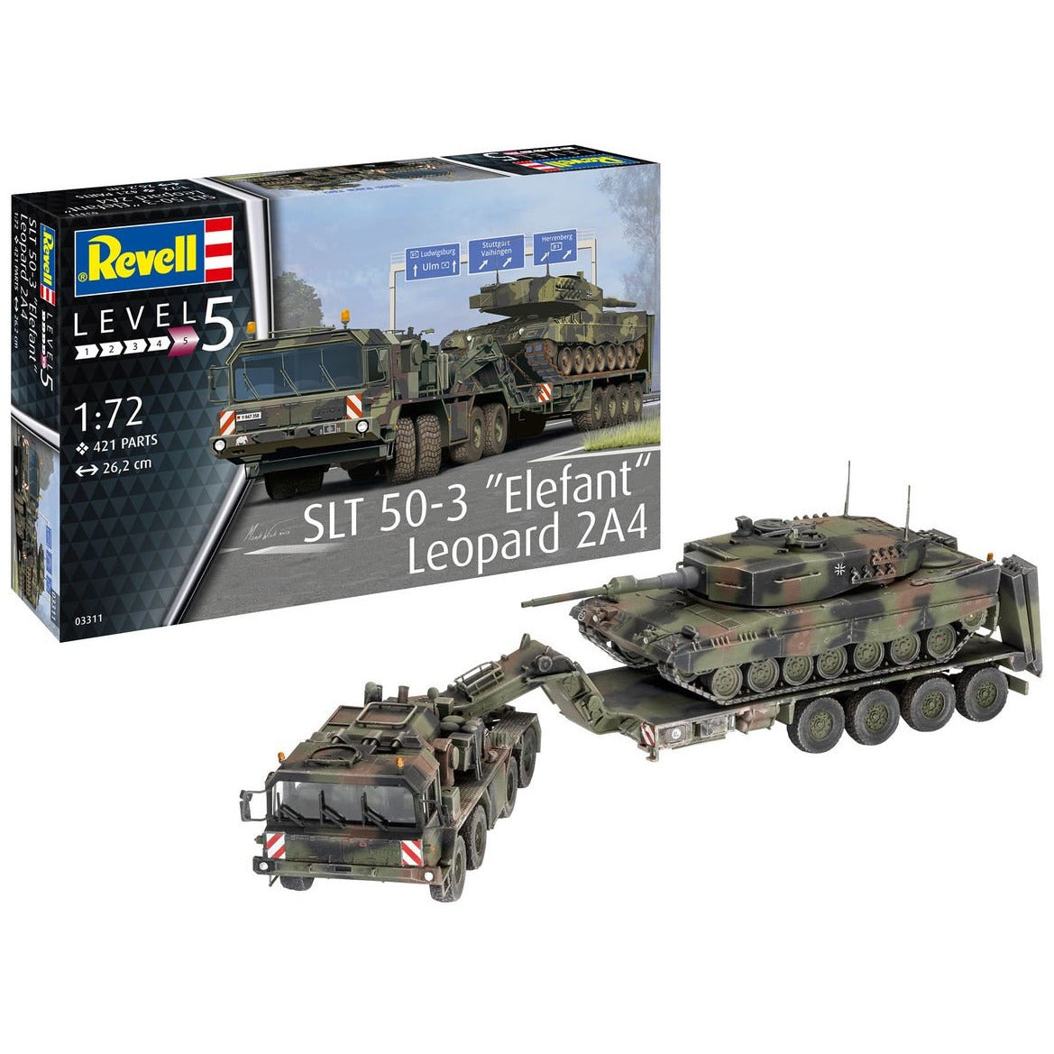 SLT-50-3 Elefant w/Leopard 2A4 1/72 by Revell
