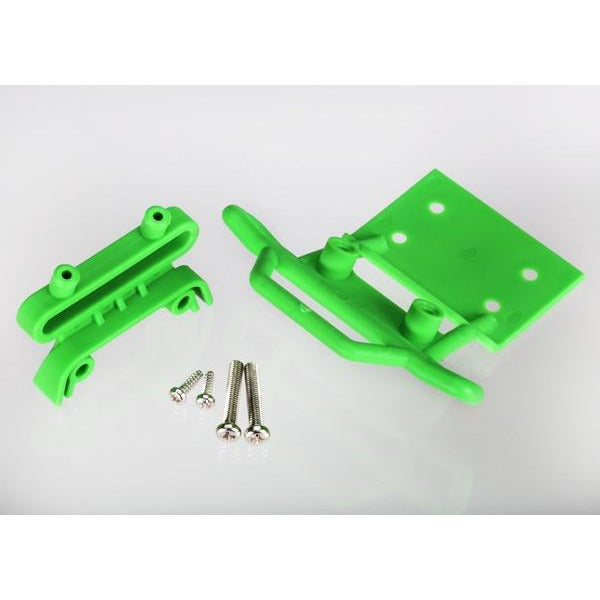 Traxxas Front Bumper & Mount (Green) (Grave Digger) TRA3621A