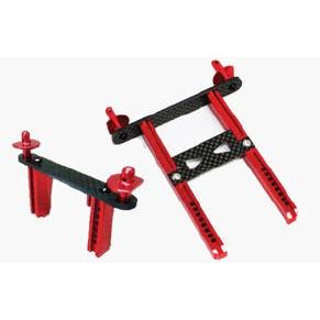 APS Alum. Front & Rear Body Post Set for TRAXXAS Trail Crawler BLACK (Not red as pictured) APS28033R