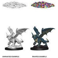 D&D Unpainted Mini - Blue Dragon Wymrling 73852