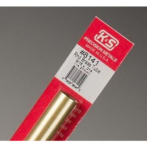 K&S Round Brass Tube - 9/16" OD KSE8141