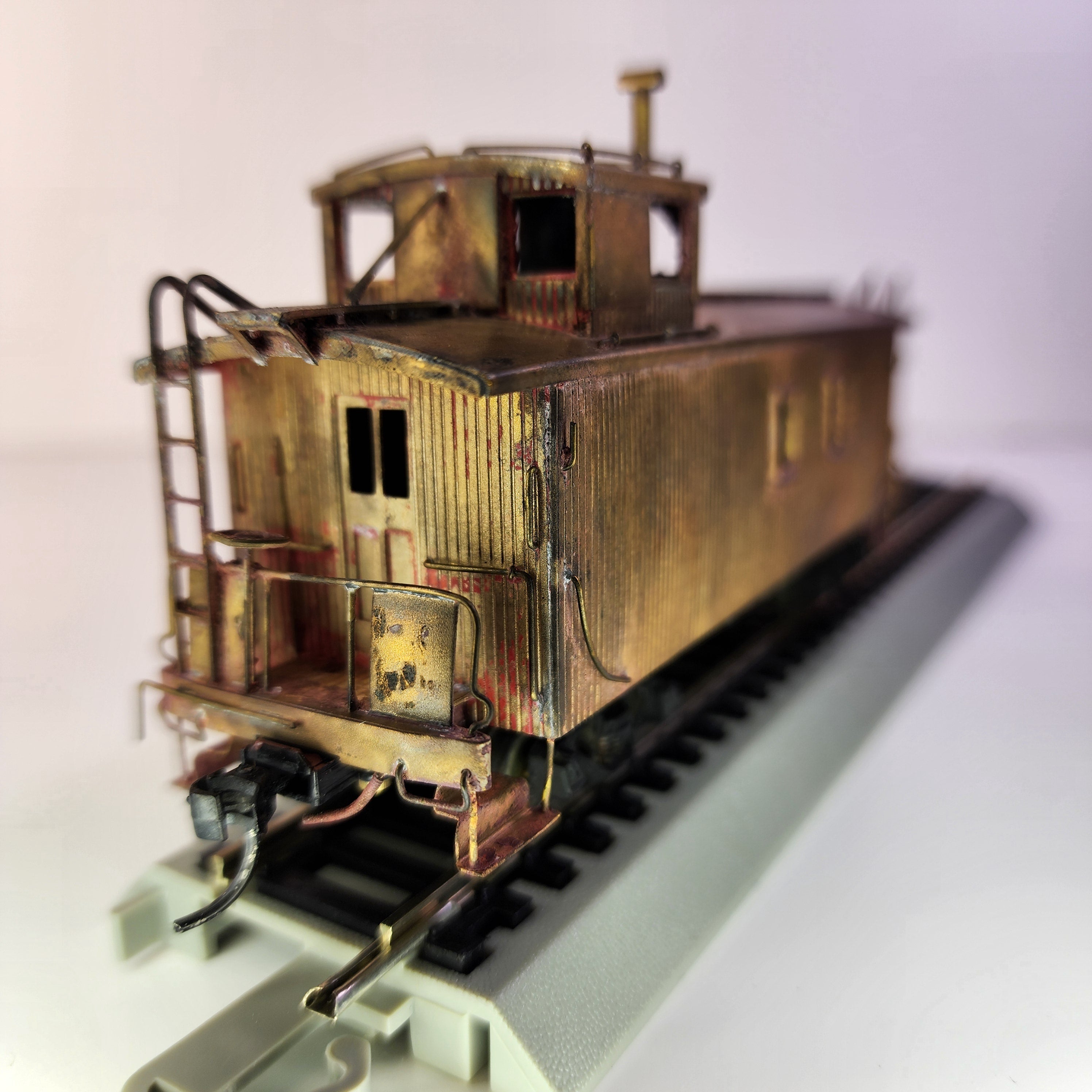HO Scale CPR Brass Caboose Unpainted (PREOWNED)