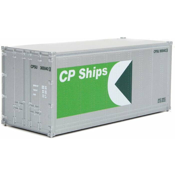 Woodland Scenics 20' Smooth-Side Container CP Ships (White/Green) (HO) WOO8662