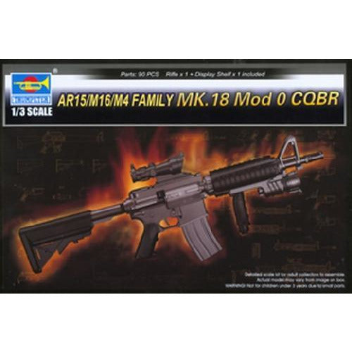 AR15/M16/M4 FAMILY-MK.18 Mod 0 CQBR 1/3 Scale #01914 by Trumpeter