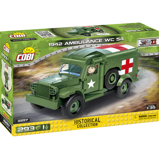 Cobi Historical Collection WWII: 2257 Dodge WC-54 Ambulance 293 PCS