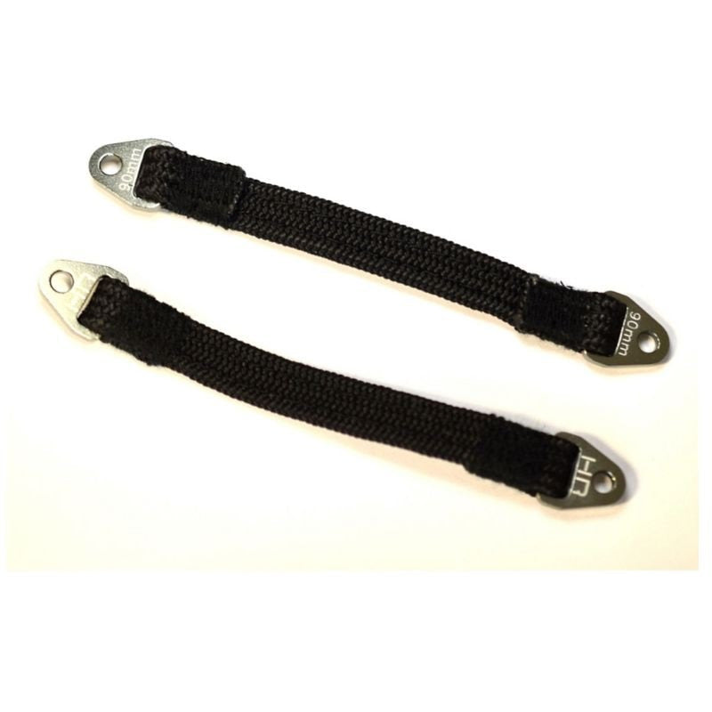 Hot Racing SLS90T1111 Suspension Travel Limit Straps 90mm for E-Revo Gunmetal