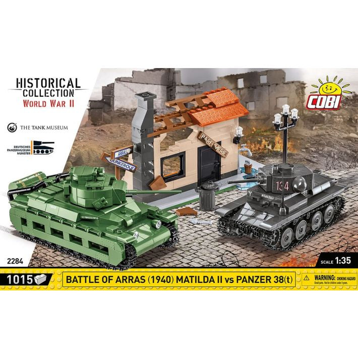 Cobi Historical Collection WWII: Battle of Arras 1940 Matilda II vs Panzer 38(t) 1015 PCS