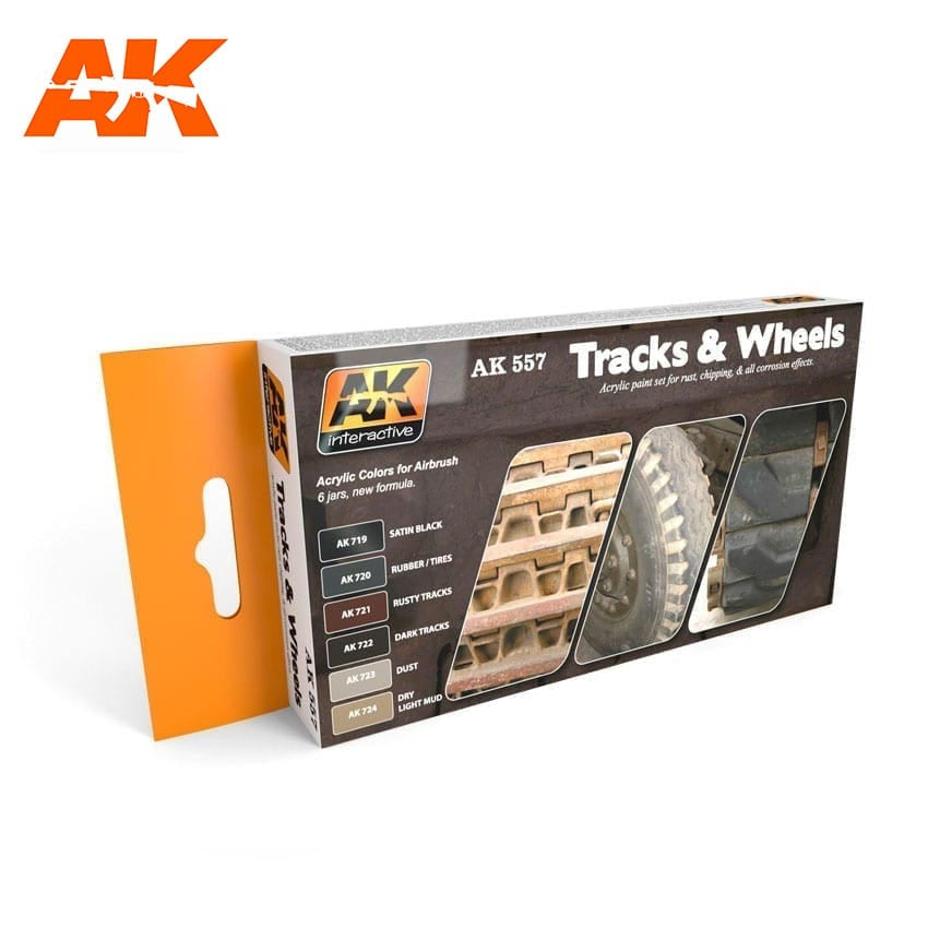 AK-557 Track and Wheels Paint Set