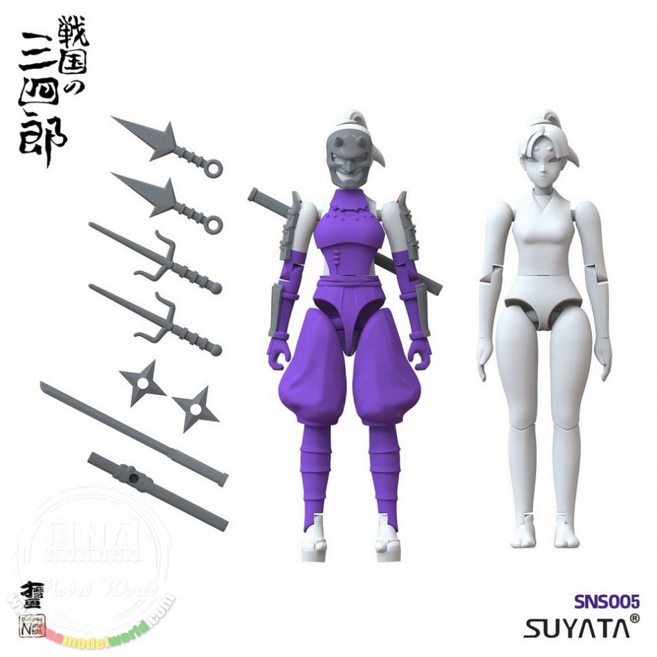 Sanshirou From the Sengoku Ninja Purple Girl 1/24 005 by Suyata