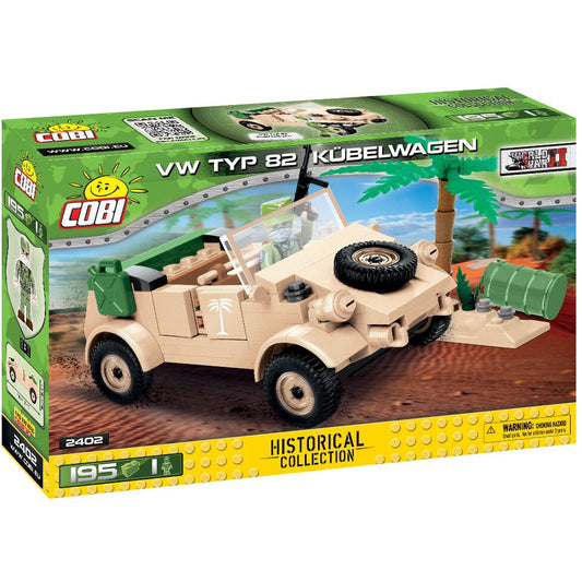 Cobi Historical Collection WWII: 2402 VW TYP 82 Kubelwagen 195 PCS