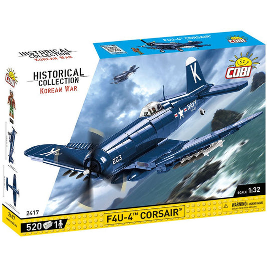 Cobi Historical Collection Korean War: 2417 Vought F4-U-4 Corsair 520 PCS