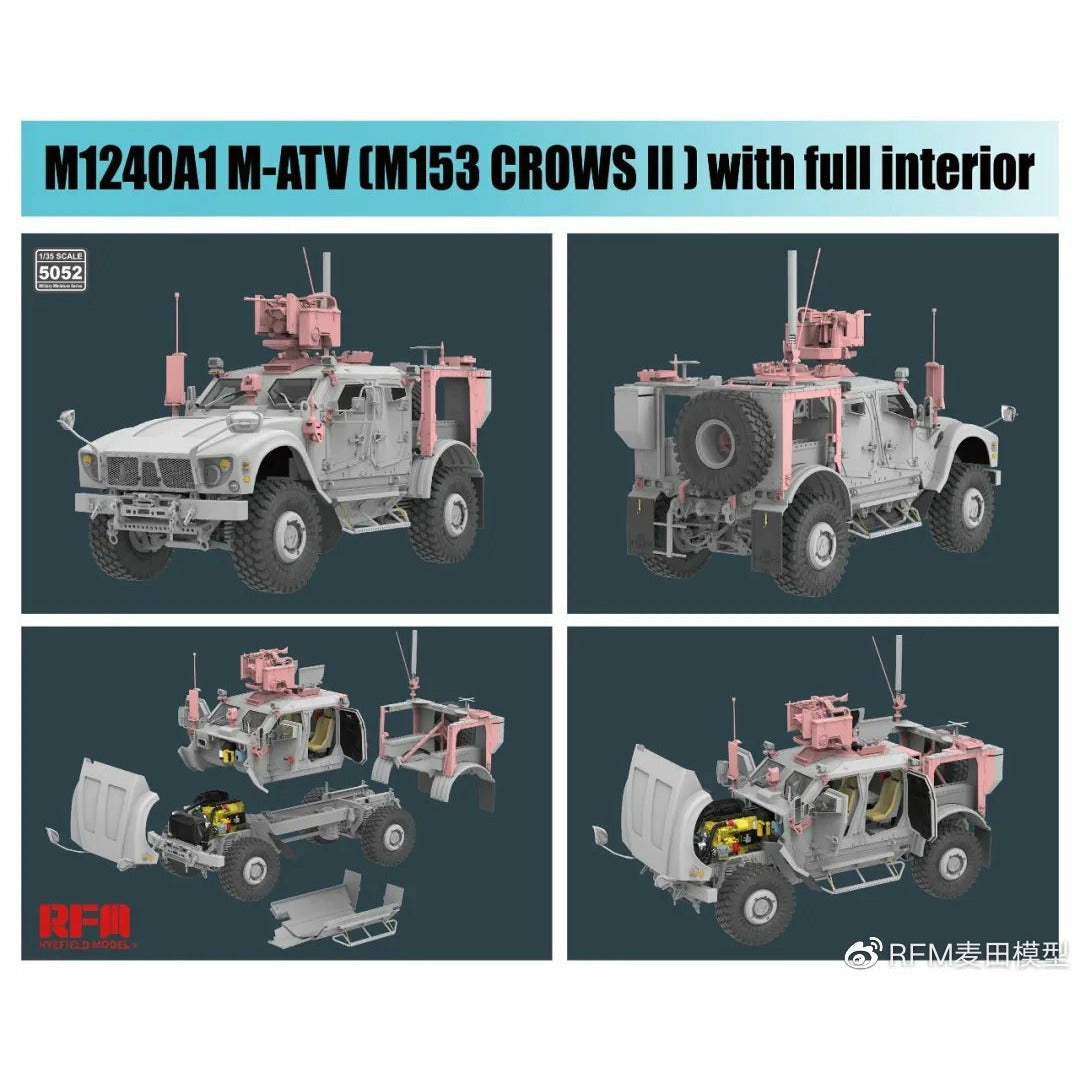 M1240A1 M-ATV M153 Crows II 1/35 #5052 by Ryefield Model