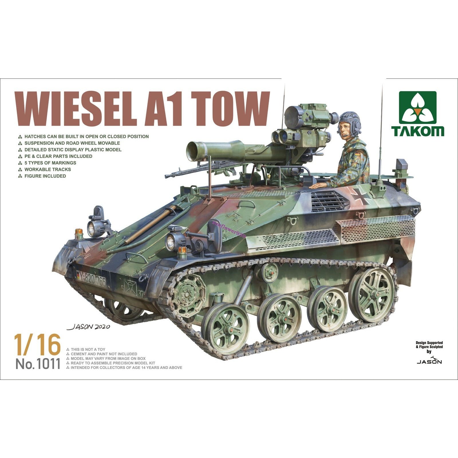 Wiesel A1 Tow 1/16 #1011 by Takom