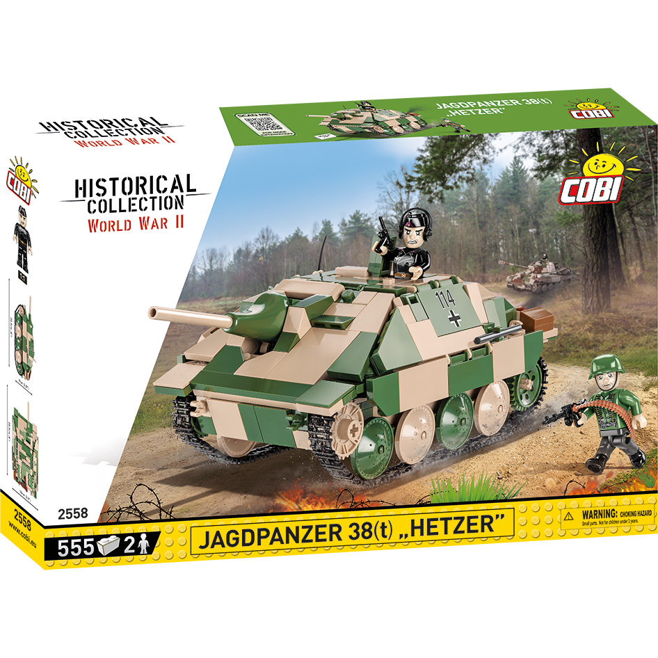 Historical Collection WWII: 2558 Jagdpanzer 38 (Hetzer) 555 PCS