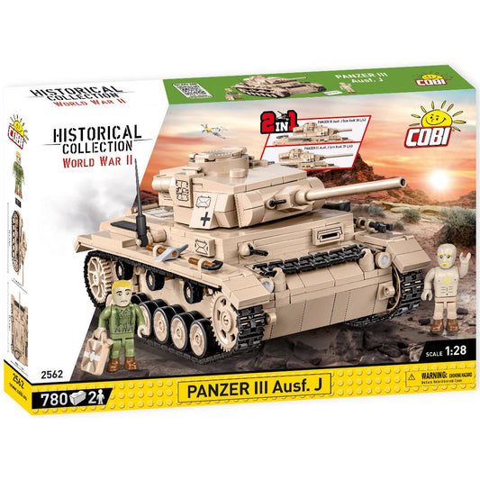 Cobi Historical Collection WWII: 2562 Panzer III Ausf.J 780 PCS
