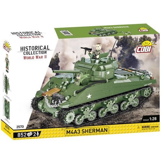 Cobi Historical Collection WWII: 2570 M4A3 Sherman 852 PCS