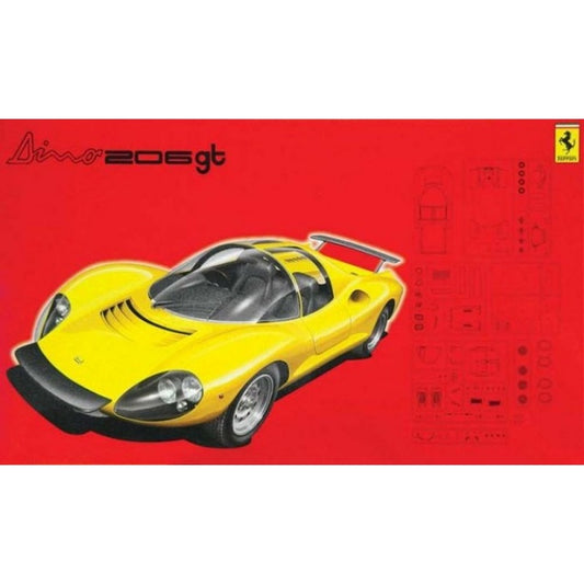 Ferrari Dino 206 1/24 Model Car Kit #FU12363 by Fujimi