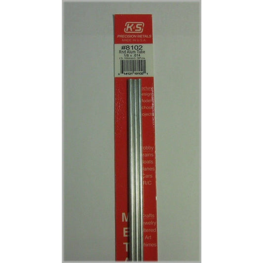K&S Aluminum Tube - 1/8" OD KSE8102