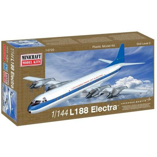 L188 Electra US Turbo-Prop Airliner 1/144 by Minicraft
