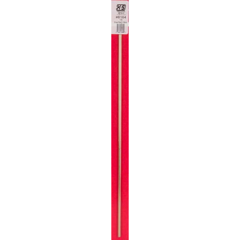 K&S Solid Brass Rod - 1/8" KSE8164