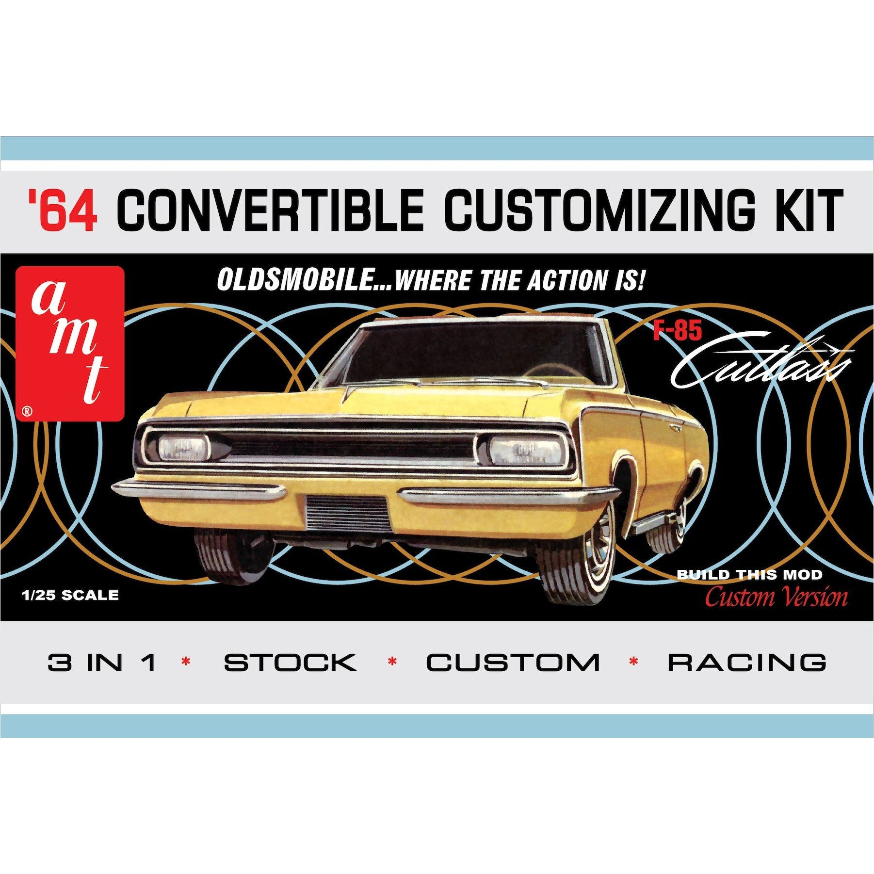 1964 Convertible Customizing Kit F-85 Cutlass 1/25 Model Car Kit #1200 by AMT